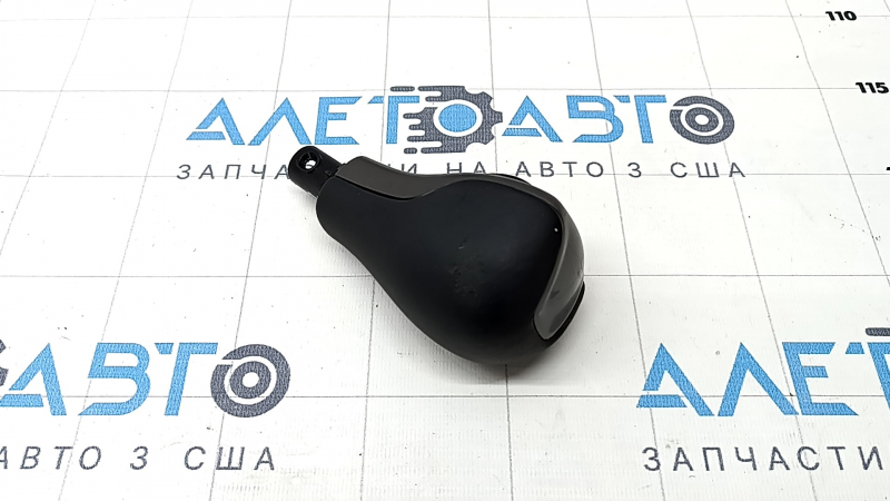 Gear knob Jeep Cherokee KL 19-23 black, leather, worn