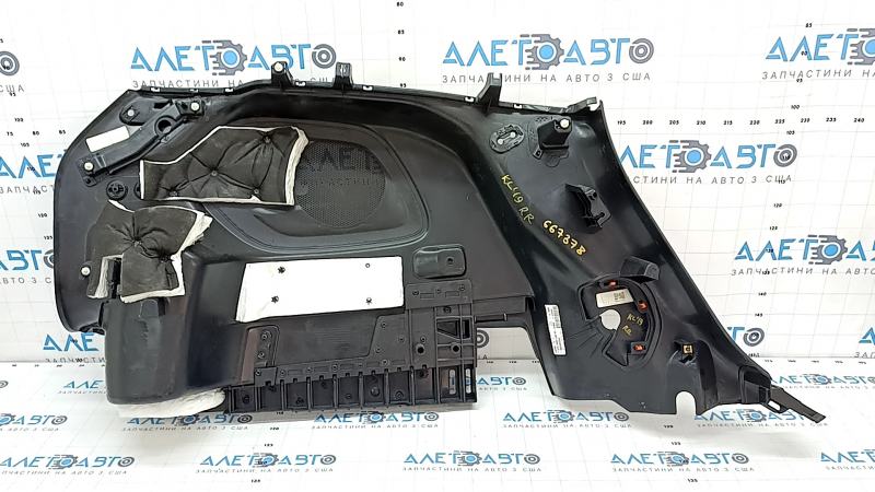 Right arch trim Jeep Cherokee KL 19 - black for electric cover and subwoofer, scratches, worn