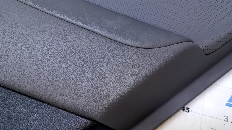 Door trim card rear right Hyundai Sonata 11-15 hybrid gray with gray insert rubber, armrest gray rubber, molding gray gloss, scratches, abrasions