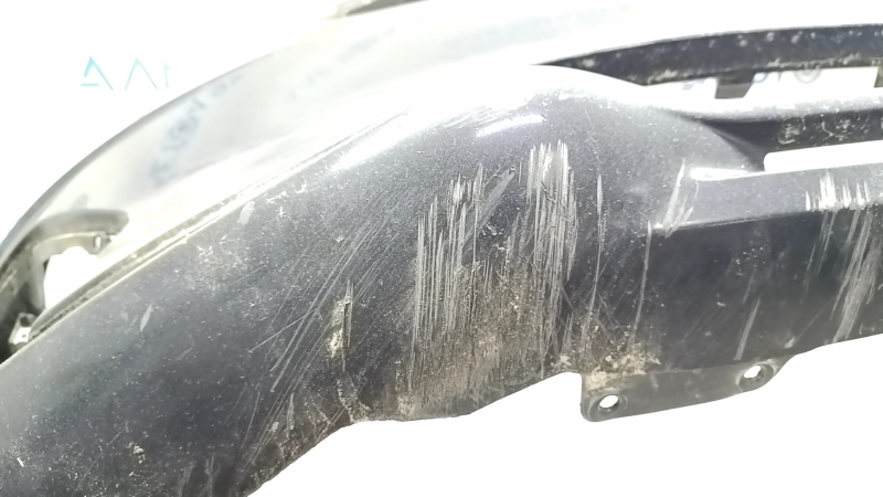 Front bumper bare Ford Fusion mk5 19-20 without parking sensors and towing hook, black, non-standard holes, scratches