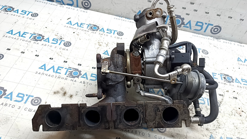 Turbine assembly with manifold Audi Q5 8R 13-17 2.0T 132k with tubes, driftwood, for spare parts