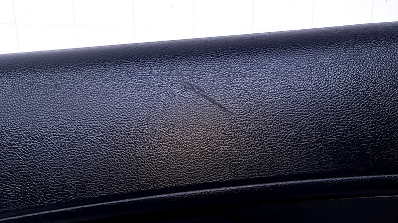 Door trim card rear right Kia Forte 4d 17-18 rest black with black insert plastic, armrest black leather, scuffs, scratches