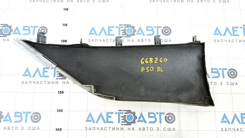 Rear bumper lip left Toyota Prius 50 16-18 white, broken mount, scratches