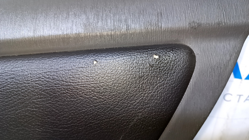 Door trim card rear right Toyota Prius 30 10-15 dark gray with black insert leather, armrest black leather, scratches, abrasions, scuffs, bumps