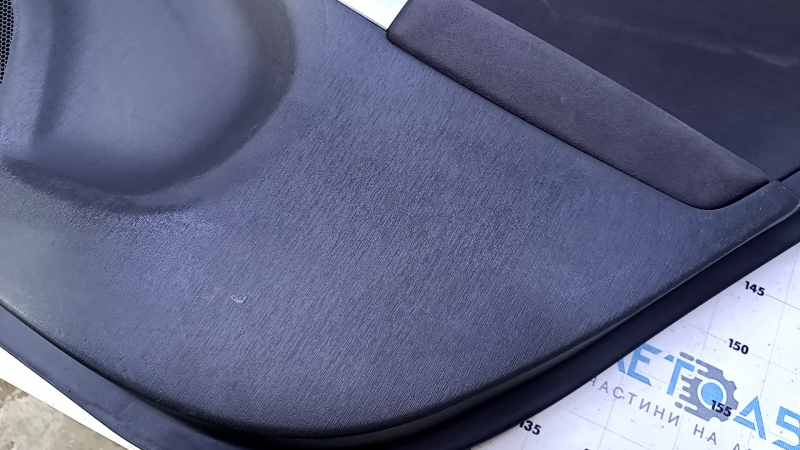 Door trim card rear right Toyota Prius 30 10-15 dark gray with dark gray insert cloth, armrest dark gray cloth, scratches, abrasions, broken fastener