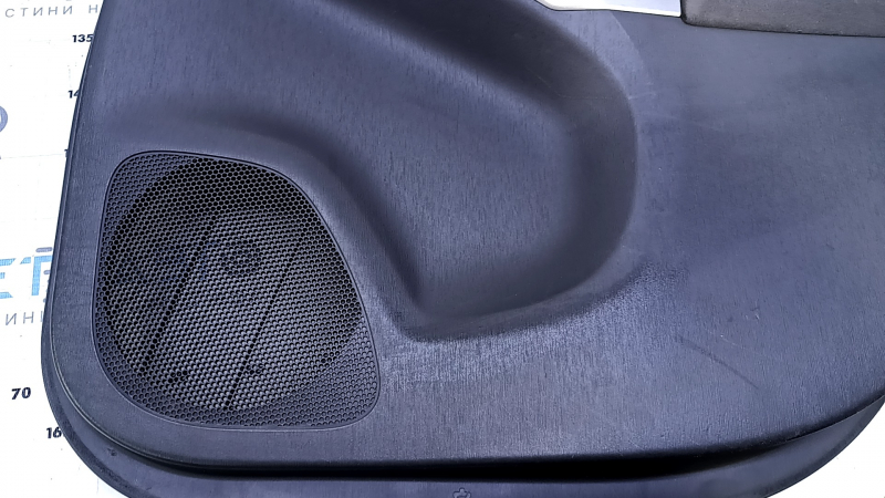 Door trim card rear right Toyota Prius 30 10-15 dark gray with dark gray insert cloth, armrest dark gray cloth, scratches, abrasions, broken fastener