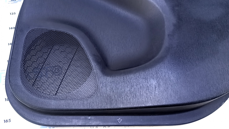Door trim card rear right Toyota Prius 30 10-15 black with dark gray insert cloth, armrest dark gray cloth, scratches, abrasions