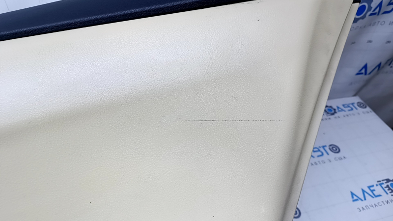 Door trim card rear right Toyota Camry v55 15-17 usa beige with beige insert plastic, armrest beige rubber, scuffs, scratches