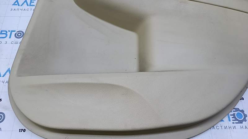 Door trim card rear right Toyota Camry v55 15-17 usa beige with beige insert plastic, armrest beige rubber, scuffs, scratches