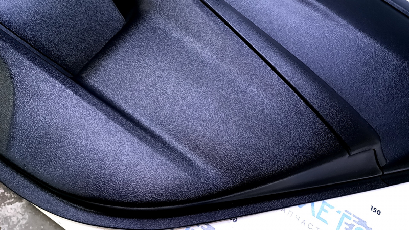 Door trim card rear right Toyota Camry v55 15-17 usa black with black insert plastic, armrest black rubber, scuffs, scratches