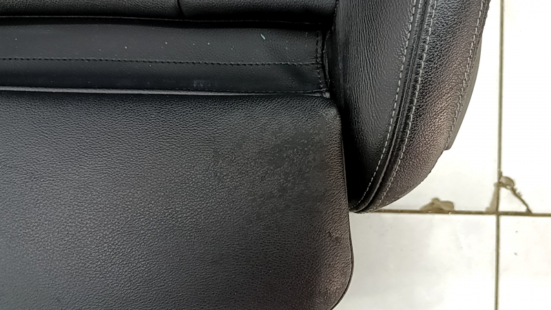 Driver's seat BMW X3 G01 18-21 without airbag, electric, heated, leather Vernasca black, gray stitching, leather defect