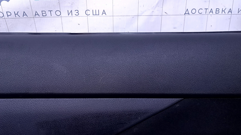 Door trim card rear right Mitsubishi Outlander 14-21 black with black insert cloth, armrest black cloth, scratches, abrasions, scale