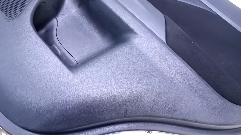 Door trim card rear right Mitsubishi Outlander 14-21 black with black insert cloth, armrest black cloth, scratches, abrasions, scale