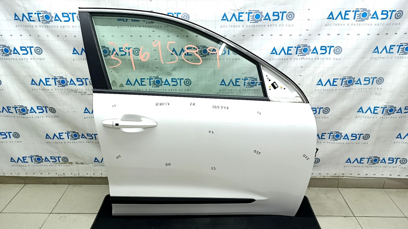 Door assembly front right Kia Niro 17-22 keyless, white SWP, color 0.25-0.3