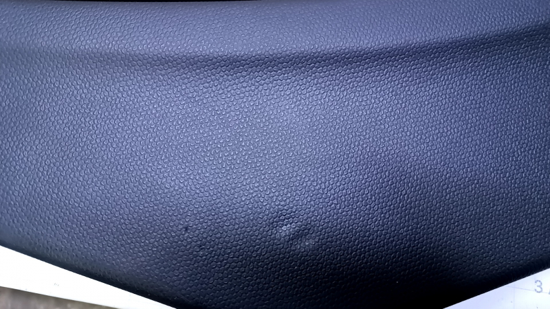 Door trim card rear right Mini Cooper Countryman R60 10-16 black with red insert plastic, armrest black rubber, molding black gloss, scratches, abrasions, scuffs, bumps, dents