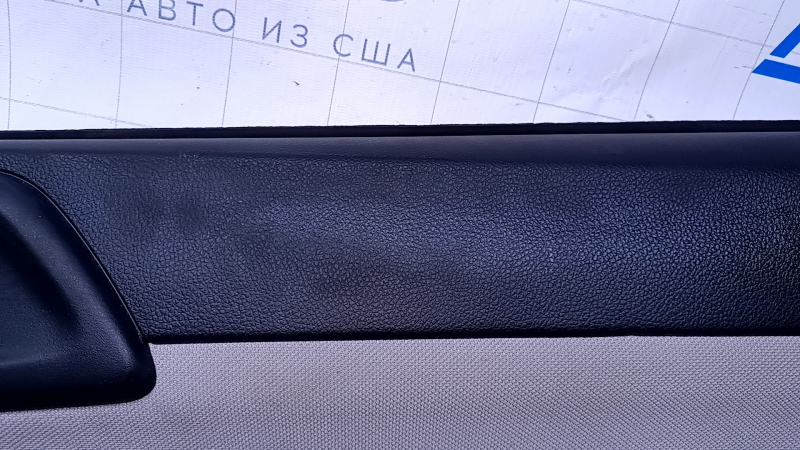 Door trim card rear right Subaru Forester 14-18 SJ black with gray insert cloth, armrest gray leather, scratches, abrasions, for dry cleaning