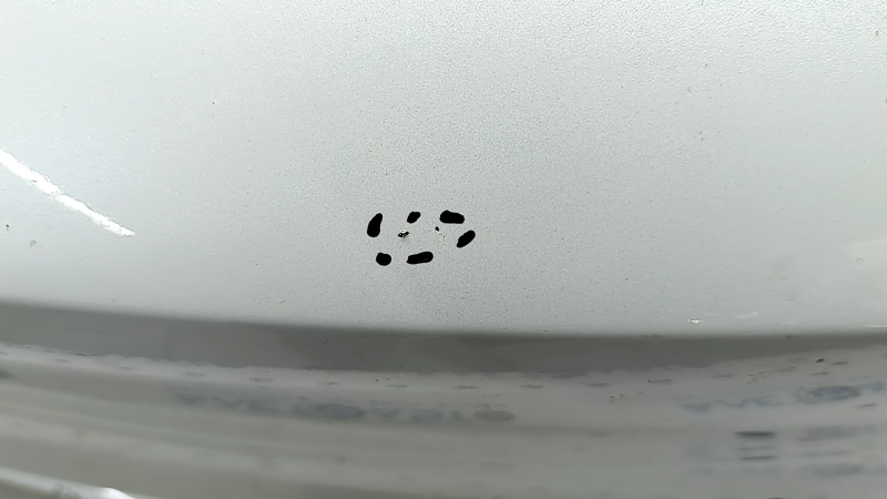 Front bare bumper Tesla Model 3 18 - for parking sensors white PPSW, scratches, bumps, broken fasteners