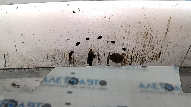 Front bare bumper Tesla Model 3 18 - for parking sensors white PPSW, scratches, bumps, broken fasteners