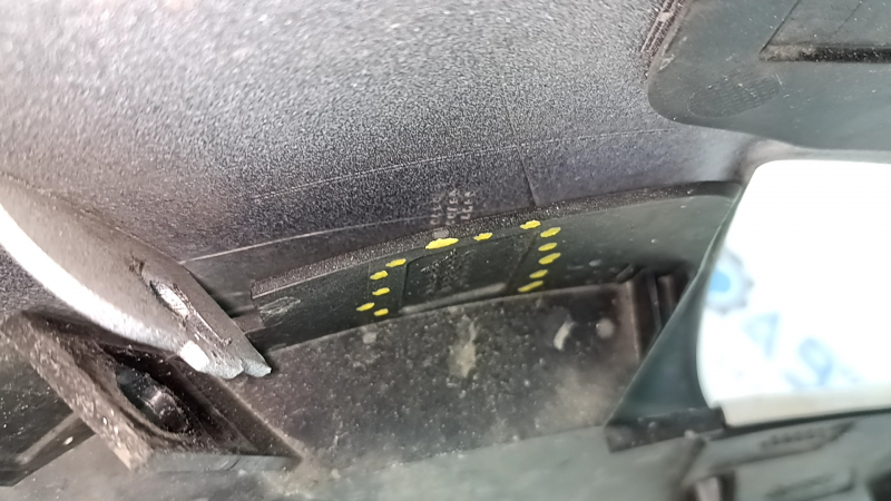 Front bare bumper Tesla Model 3 18 - for parking sensors white PPSW, scratches, bumps, broken fasteners