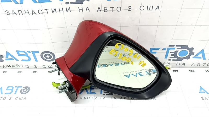 Side mirror right Lexus ES300h ES350 13-18 14 pins, BSM, backlight, turn signal, red, scratches on turn signal glass