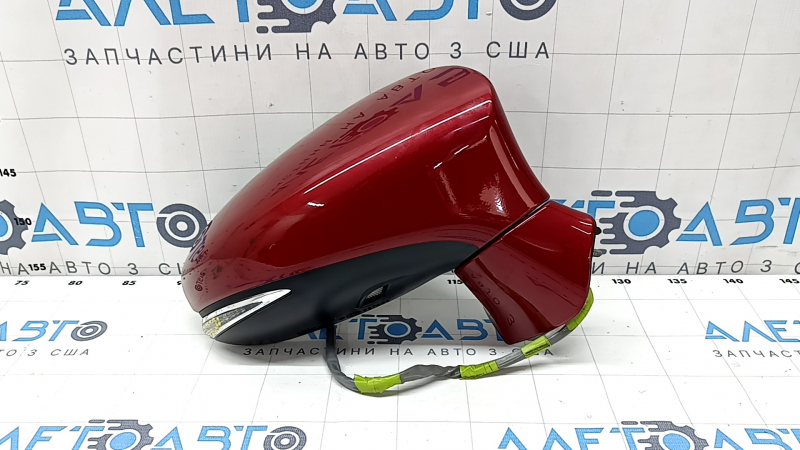 Side mirror right Lexus ES300h ES350 13-18 14 pins, BSM, backlight, turn signal, red, scratches on turn signal glass