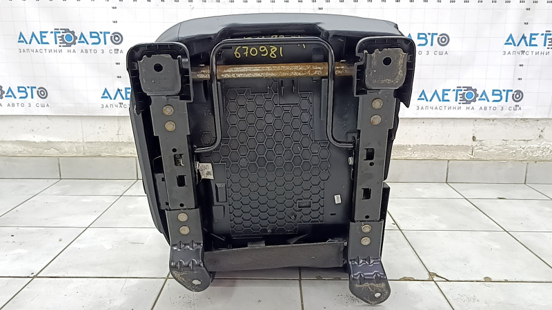 Right rear seat Ford Escape MK4 23- without airbag, combined leather + cloth, black with red stitching, rusty runners, dry cleaning, scratch