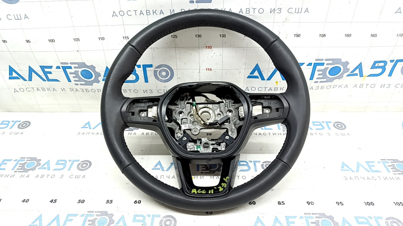 Naked steering wheel Honda Accord 23 - black leather, scratches