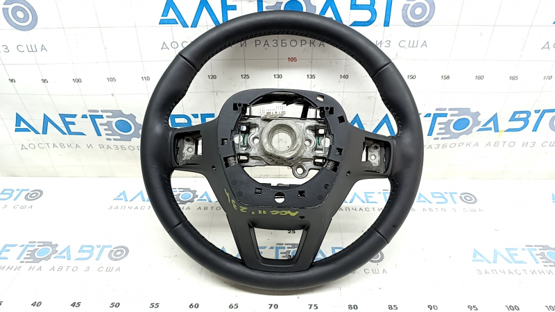 Naked steering wheel Honda Accord 23 - black leather, scratches