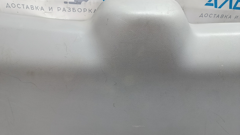 Lower trunk door trim Toyota Highlander 08-13 gray, without plug, broken fastener, scratches, abrasions
