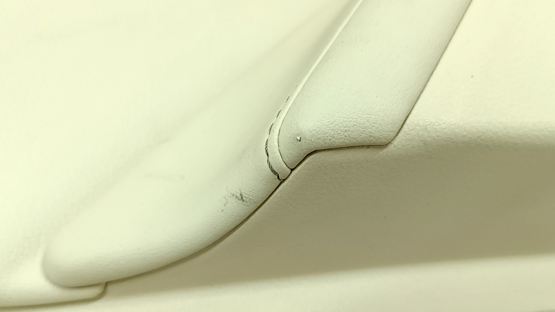 Door trim card rear left Lexus ES300h ES350 13-18 beige with black insert leather, armrest beige leather, molding under the tree, butts, whitened plastic, for cleaning