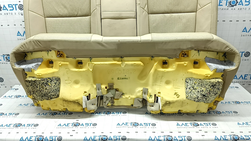 Rear row of seats 2nd row Lexus ES300h ES350 13-18 without airbag, beige leather, perforation, without headrests, scratches, cracked, worn, dented, for dry cleaning