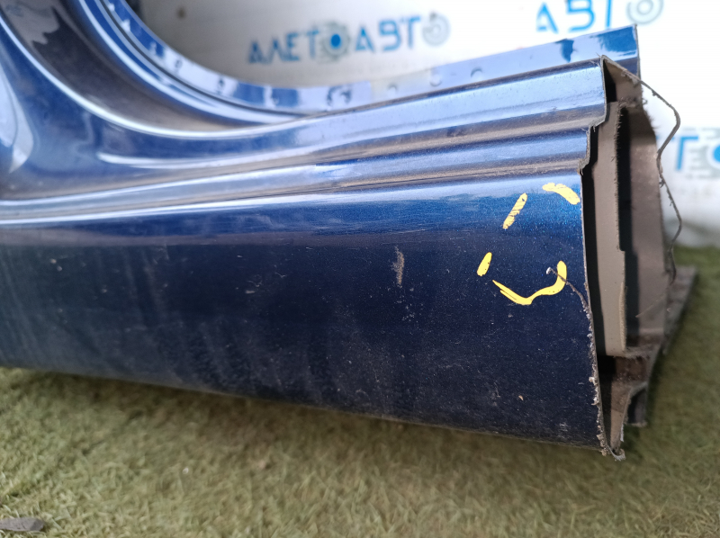 Quarter wing rear right Hyundai Elantra AD 17-20 blue, on the body, bumps