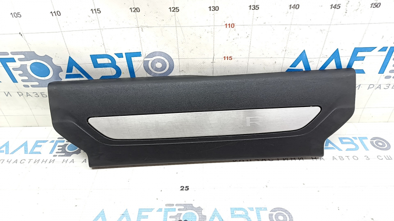 Door sill trim front left Jaguar F-Pace X761 17-20 black, scratches, broken fastening