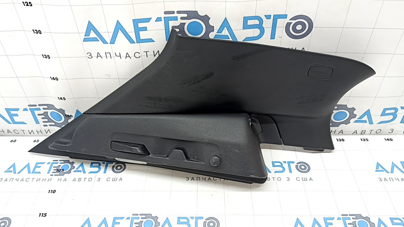 Upper left rear pillar trim Mercedes GLA 15-20 black, without speakers, scratches, worn