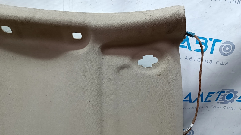 Toyota Camry v50 12-14 usa headliner without sunroof beige, dry-cleanable, creases, trimmed chips