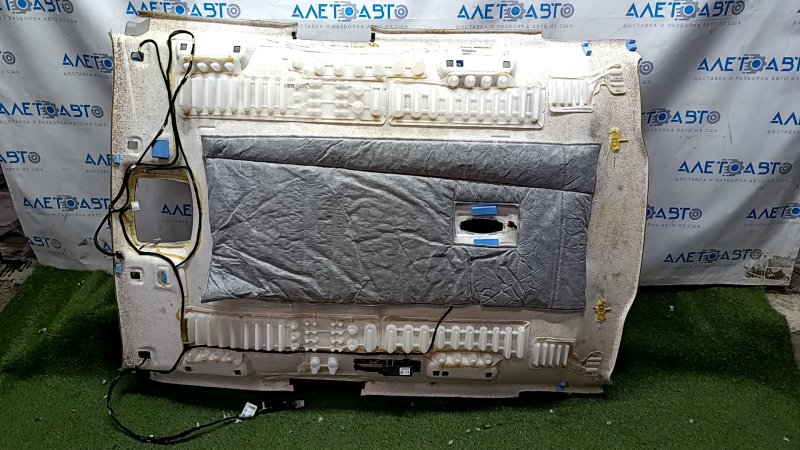 Ford Fusion mk5 13-16 headlining gray, without sunroof, dry cleaning, scuffed, fabric peeling off
