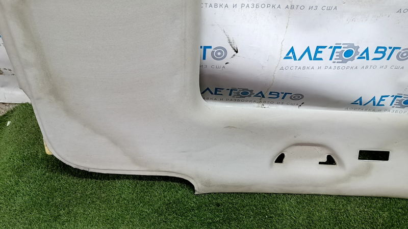 VW Tiguan 09-17 ceiling trim for panoramic view, grey, fabric peeling off, dry cleaning, creases