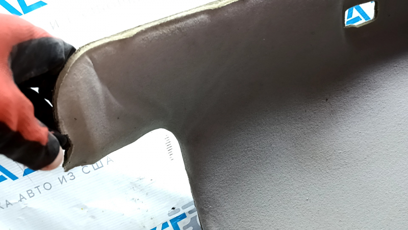 Toyota Avalon 05-12 headlining gray, without sunroof, dry cleaning, creases, fabric peeling off, frayed
