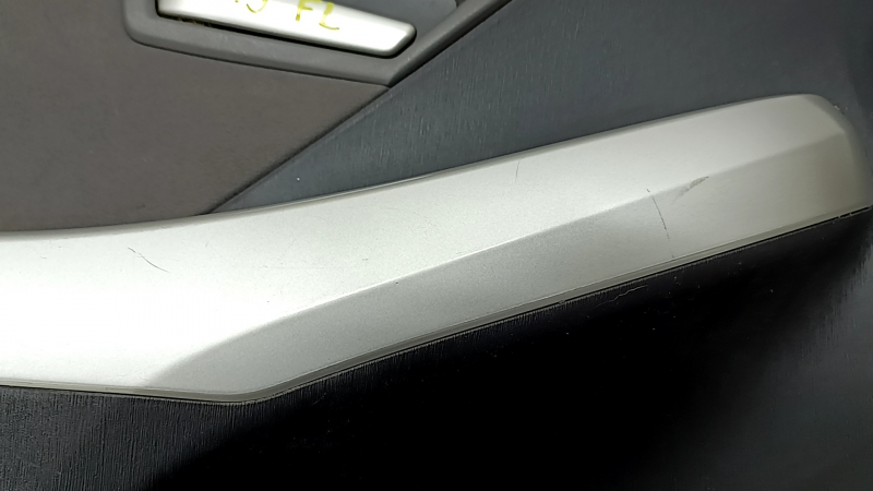 Door trim card front left Toyota Prius 30 10-15 black, dark gray cloth with dark gray insert cloth, gray molding, scratches, for dry cleaning