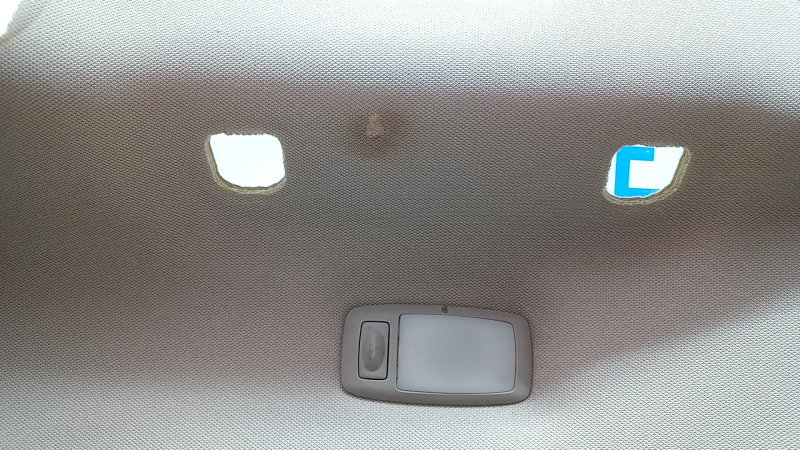 Nissan Pathfinder 13-16 headlining gray, under panorama, with side lamps, scuffs, scratches, dents