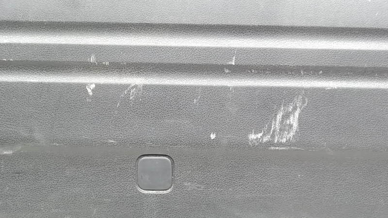 Lower trunk door trim Subaru Impreza WRX GH 09-14 5d black, scratches, broken fastening, whitened plastic