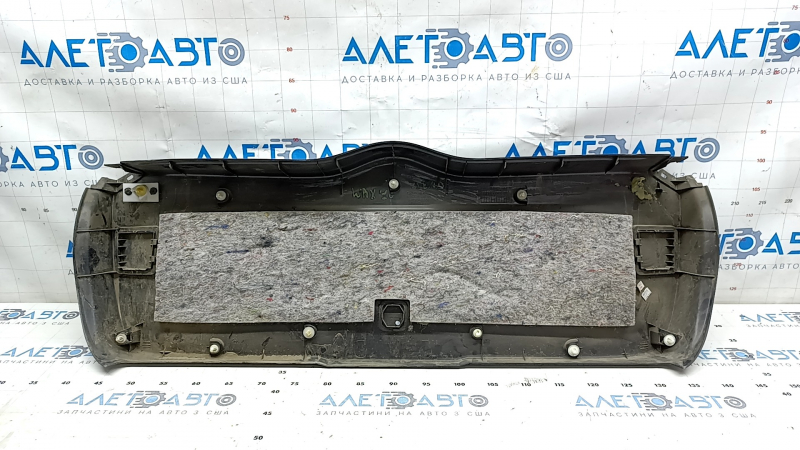 Lower trunk door trim Subaru Impreza WRX GH 09-14 5d black, scratches, broken fastening, whitened plastic