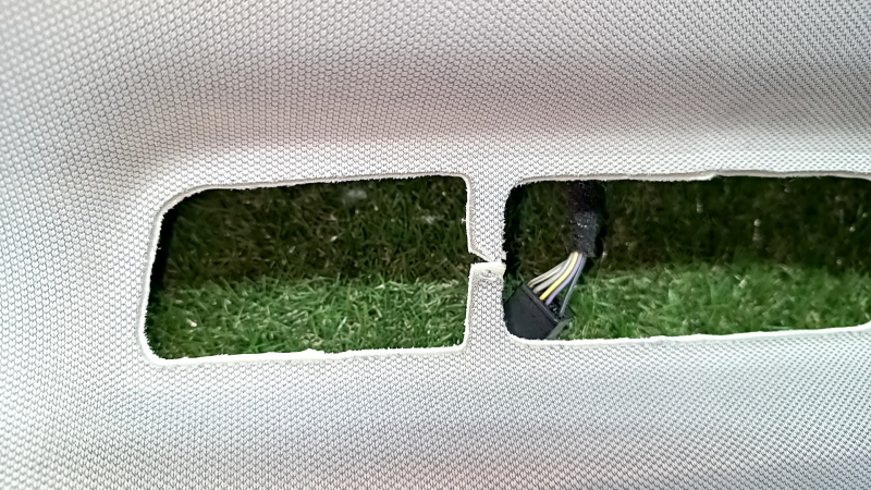 Ceiling trim Cadillac CTS 14 - gray, for panoramic, for dry cleaning, tears, breaks, scratches