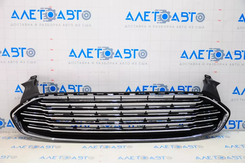 Grille radiator grill assembly with frame Ford Fusion mk5 13-16 Sport 13-16 Mesh chrome/gloss