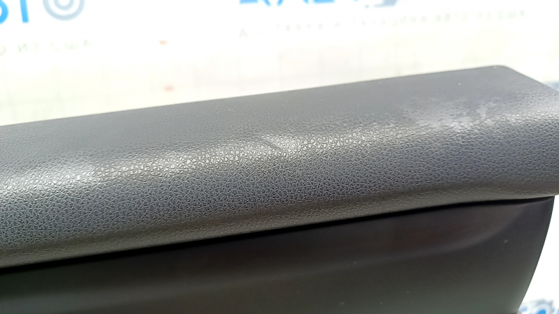Door trim card front right Toyota Highlander 20-22 black, insert leather gray, armrest leather gray, dented