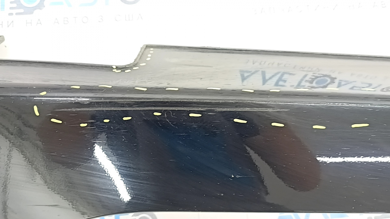 Left door sill trim Hyundai Ioniq 17-22 without mudguard, black, broken fasteners, scratches, dent