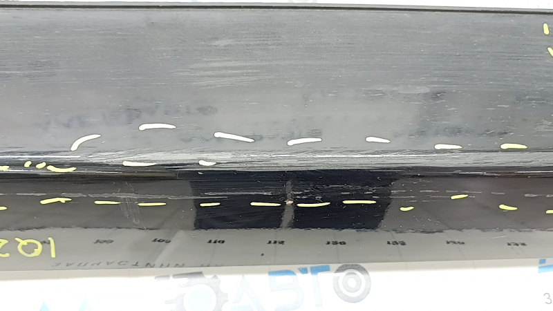 Left door sill trim Hyundai Ioniq 17-22 without mudguard, black, broken fasteners, scratches, dent