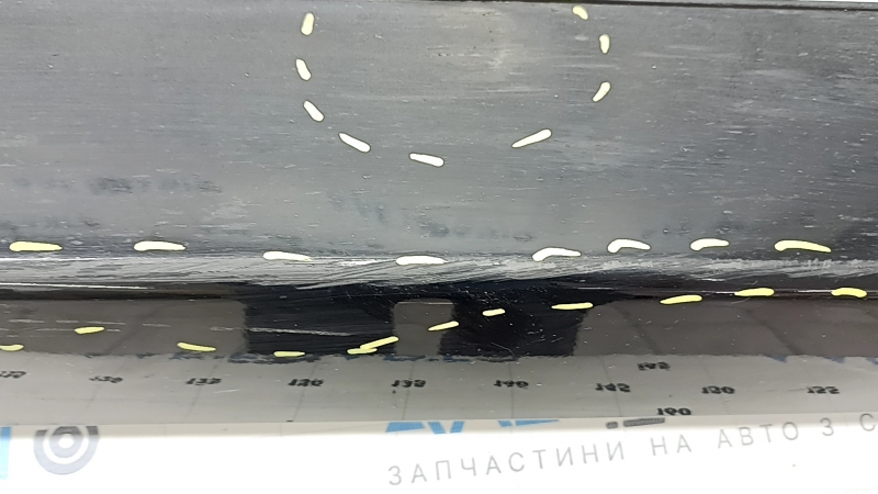 Left door sill trim Hyundai Ioniq 17-22 without mudguard, black, broken fasteners, scratches, dent