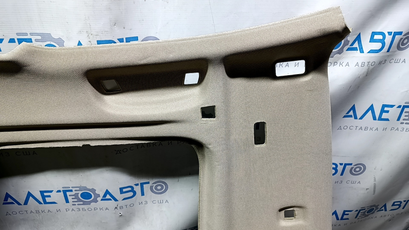 BMW 3 F30 4d 13-18 roof lining for sunroof, beige, dry-cleanable, creased, dents