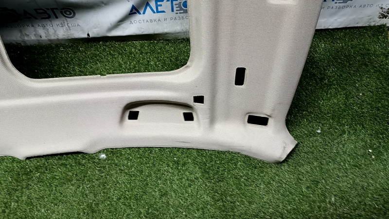 BMW 3 F30 4d 13-18 roof lining for sunroof, beige, dry-cleanable, creased, dents